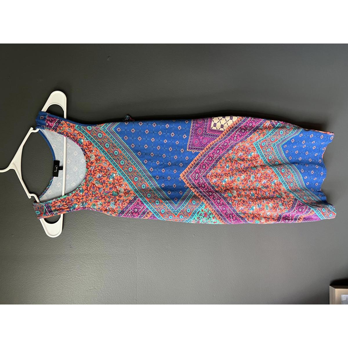 Boho Love J Sleeveless Printed Dress Size M